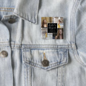 愛する思い出の中で葬儀の記念写真コラージュ 缶バッジ (インサイチュ)