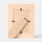 愛する思い出の中で葬式の木製の写真 レーザー彫刻フレーム (裏面)