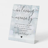 愛する思い出の中で追悼冬の結婚式 台座サイン (正面)