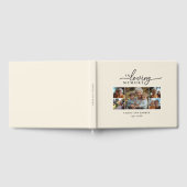 「愛する思い出の中」フォトコラージュ葬儀記念 ゲストブック (全面)