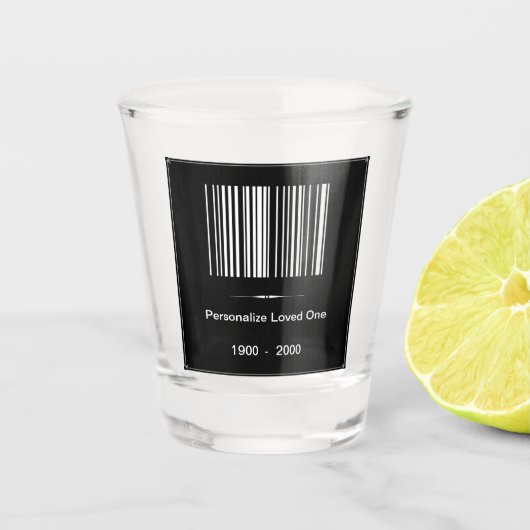 愛する思い出の中 – 個人設定/写真の名前 –  ショットグラス (正面)