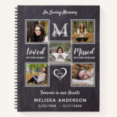 愛する思い出の予算シンパティ葬儀ゲストブック ノートブック (正面)