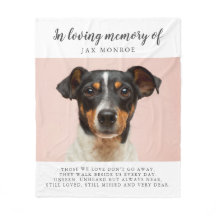 愛する思い出の写真でペット記念ブランケット