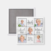 愛する思い出の写真コラージュ記念葬儀好意 マグネット (正面/裏面)