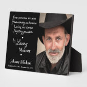 愛する思い出の写真記念碑 フォトプラーク (側面)