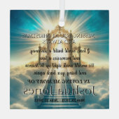 愛する思い出の天階段 ガラスオーナメント (裏面)