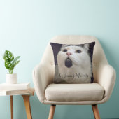 愛する思い出の猫の記念写真パーソナライズされた クッション (椅子)