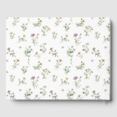 愛する思い出の葬儀で牧草地ワイルドフラワークロス ゲストブック (裏面)