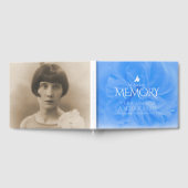 愛する思い出の葬儀ブルーバラゲストブック ゲストブック (全面)