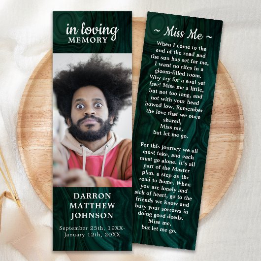 愛する思い出の記念写真葬儀詩ブックマーク