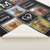 愛する思い出パーソナライズされた写真ペット記念彼女 シェルパブランケット (3/4)