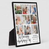 愛する思い出モダンメモリアル写真コラージプラク フォトプラーク (側面)