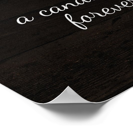 愛する思い出素朴のサインにオークの尾根の木 ポスター (角)