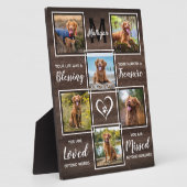 愛する思い出素朴の中でペット記念写真集 フォトプラーク (側面)