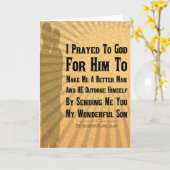 愛する息子 カード (黄色い花)