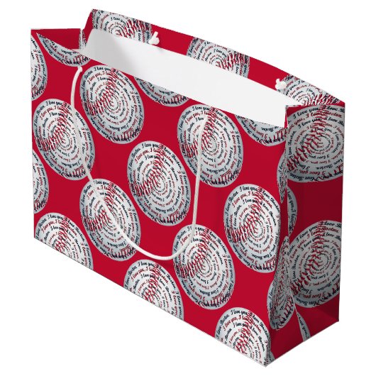 愛する愛するボストン6 – 野球抱き枕L ラージペーパーバッグ (裏面アングル)