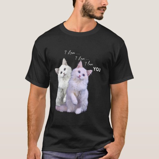 愛する愛する愛する愛する猫 Tシャツ (正面)