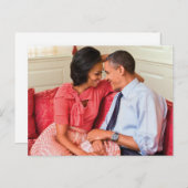 愛する愛の中でオバマ・ミシェル・オバマ大統領 ポストカード (正面/裏面)