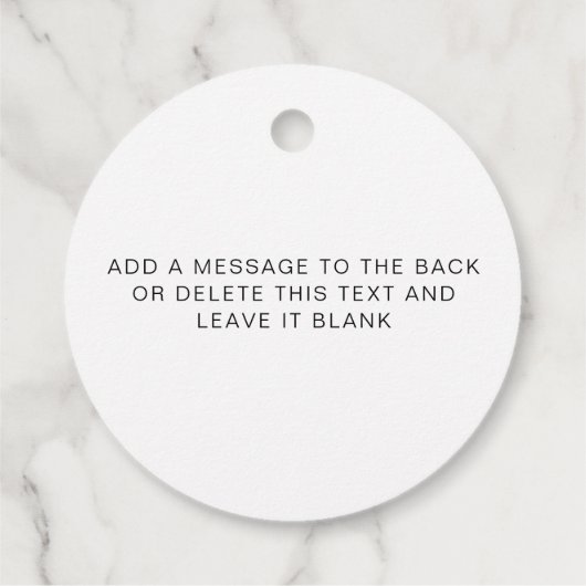 愛する愛を願うエレズミヤ結婚ー フェイバータグ (裏面)