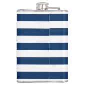 愛する愛ストライプの愛の犬パーソナライズされた フラスク (裏面)