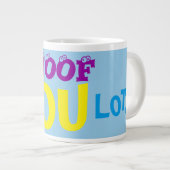 愛する愛犬家たちにとってかわいモダンい ジャンボコーヒーマグカップ (正面右)