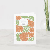 愛する感謝あなた感謝の別れ聖書の聖句 カード (正面)