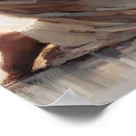 愛する救い主、クリスチャン芸術、イエスと女の子 ポスター (角)