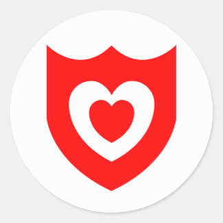 愛する日のアイコンのシール（シート） ラウンドシール