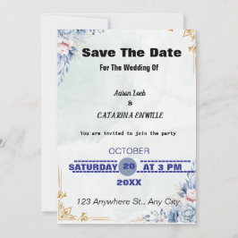 愛する日付と招待状を保存 招待状