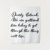 愛する最愛のバックドロップ、我々はここにいる タペストリー (正面)