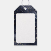 愛する月とバックに愛のギフトカスタムラベル ギフトタグ (裏面)