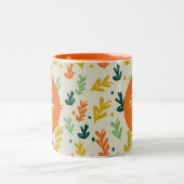 愛する月とバックカップルのコーヒーマグ ツートーンマグカップ (中央)