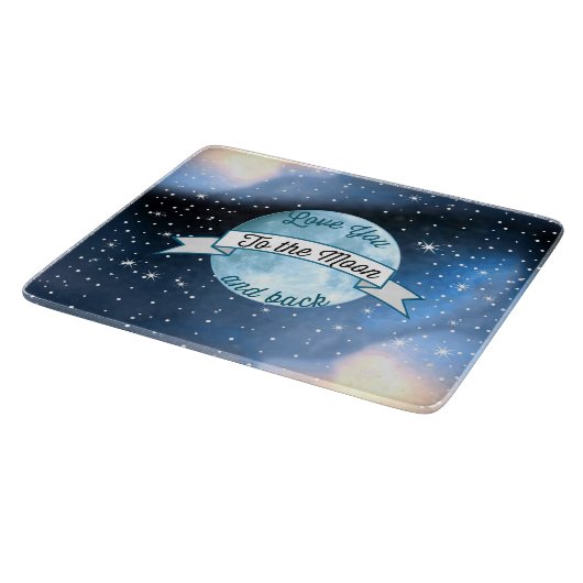 愛する月とバックスターズのパターン カッティングボード (角)