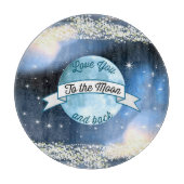 愛する月とバックスターズのパターン カッティングボード (正面)