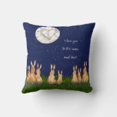 愛する月とバックバニースターズ引用文 クッション (裏面)