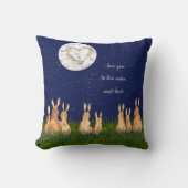 愛する月とバックバニースターズ引用文 クッション (正面)