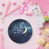 愛する月とバック紙プレート ペーパープレート (パーティー)