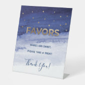 愛する月とバック赤ちゃんシャワーの好意 台座サイン (正面)