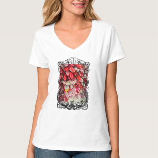 愛する月と背中のフレーム Tシャツ (正面)