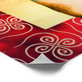 愛する月の宇宙飛行士スケッチカッコいい宇宙 ポスター (角)