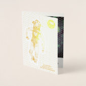 愛する月の宇宙飛行士スケッチカッコいい宇宙 箔カード (正面)