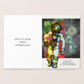 愛する月の宇宙飛行士スケッチカッコいい宇宙 箔カード (内部)