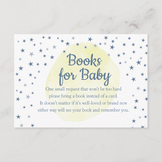 愛する月の黄色の本にベビー挿入 エンクロージャーカード (正面)