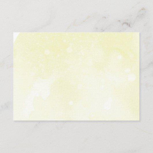 愛する月の黄色の本にベビー挿入 エンクロージャーカード (裏面)