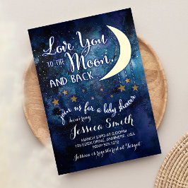 愛する月&バックベビーシャワー招待状 招待状