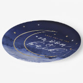 愛する月&バック紙プレート ペーパープレート (アングル)