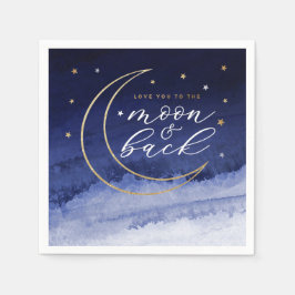 愛する月&バック紙 スタンダードカクテルナプキン