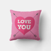 愛する枕16x16 クッション (裏面)