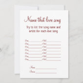 愛する歌のブライダルシャワーゲーム シーズンカード (正面)