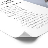 愛する母のための結婚式メモリアル看板 ポスター (角)